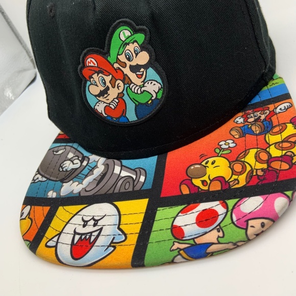 Nintendo Super Mario Youth Mario and Luigi Characters Snapback Hat - Picture 3 of 10